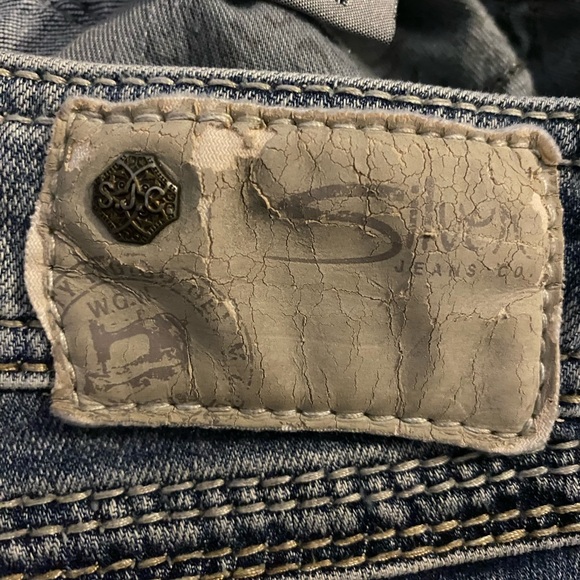 Silver Jeans Suki Flap Pockets Medium Blue Wash Stretch Size W27” L32” - Picture 7 of 12
